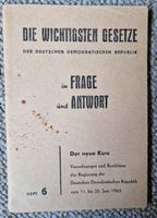 Der neue Kurs der DDR nach dem 17. Juni1953, Broschüre Sachsen-Anhalt - Bad Bibra Vorschau