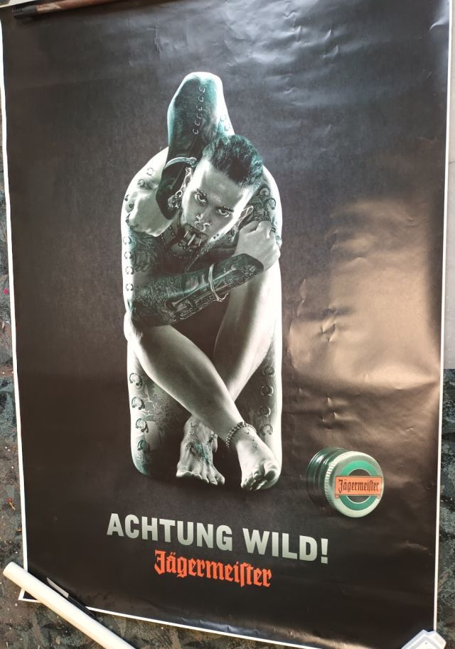 Jägermeister - großes Plakat in Quedlinburg