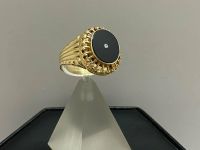 goldener 585er Gelbgold Damen Ring mit Onyx Diamant 20,5/65 390€* Niedersachsen - Barßel Vorschau