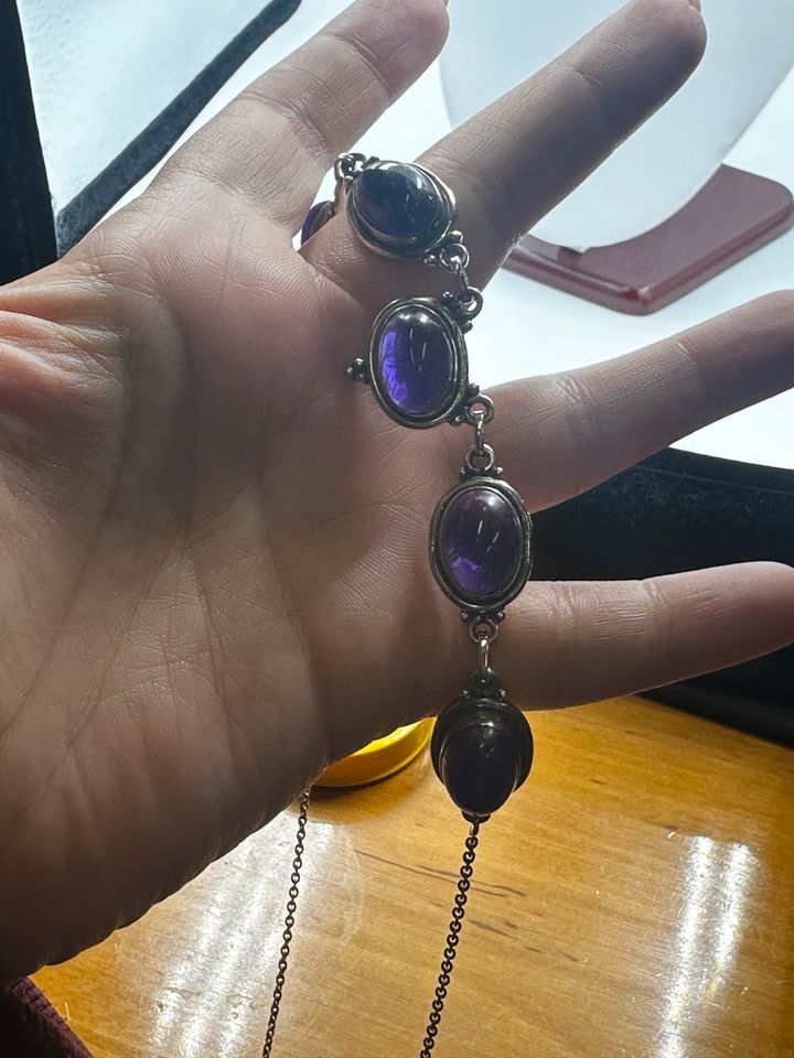 Vintage Amethyst Collier Silber 925 in Berlin