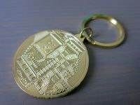 Bitcoin Schlüsselanhänger - Goldfarben - Vollmetall - Neu Bayern - Markt Schwaben Vorschau