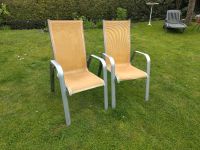 2 farbenfrohe Alu-Stühle mit Meshgewebe Niedersachsen - Stuhr Vorschau