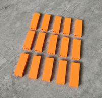 ℹ️ Lego 15x orangene Wandsteine 1 x 5 x 2 Seitenstützen Pfeiler Duisburg - Meiderich/Beeck Vorschau