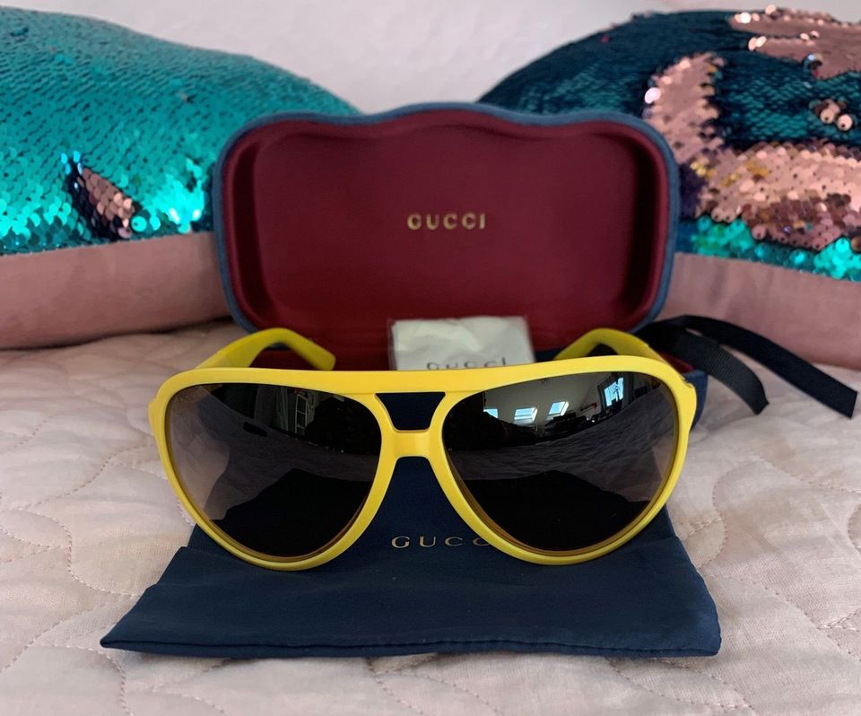 Gucci Sonnenbrille Damen oder Herren, Pilotenbrille, Gelb in  Nordrhein-Westfalen - Kleve | eBay Kleinanzeigen ist jetzt Kleinanzeigen