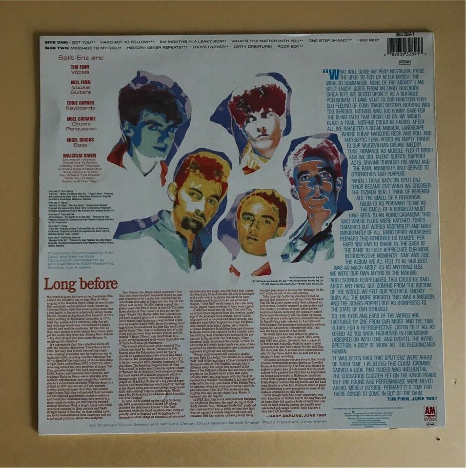 SPLIT ENZ Best of / LP Vinyl 1987 MINT in Eßlingen