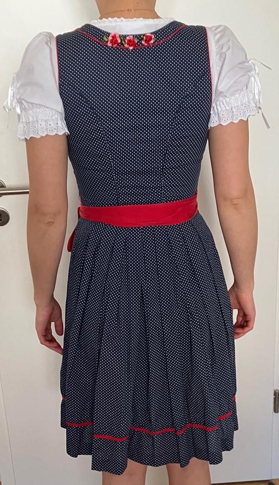 Damen Dirndl, Krüger, Gr.: 34, Blau mit Punkten, Top-Zustand - B in Reiskirchen