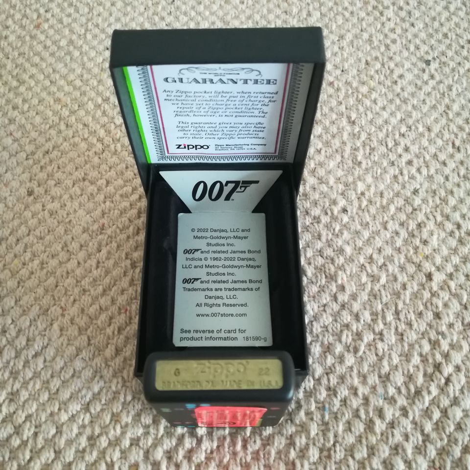 Zippo, Feuerzeug, 007, James Bond, 60 Jahre, Sammler, NEU in Bochum