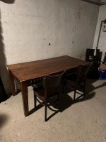 Tisch aus Naturholz und 4 Stühle Hessen - Mengerskirchen Vorschau