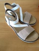RIEKER Sandalen Trekking Beige Keil Klettverschluss Weiß 39 NEU München - Pasing-Obermenzing Vorschau