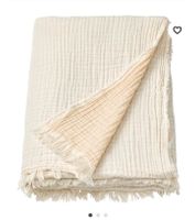 Ikea vallkrassing musselin Plaid beige/weiß 150x200cm Baden-Württemberg - Karlsruhe Vorschau