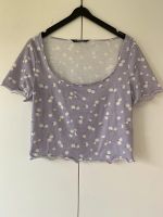 Lila Flieder Blumen cropped top shein M Gänseblümchen Schleswig-Holstein - Rohlstorf  Vorschau