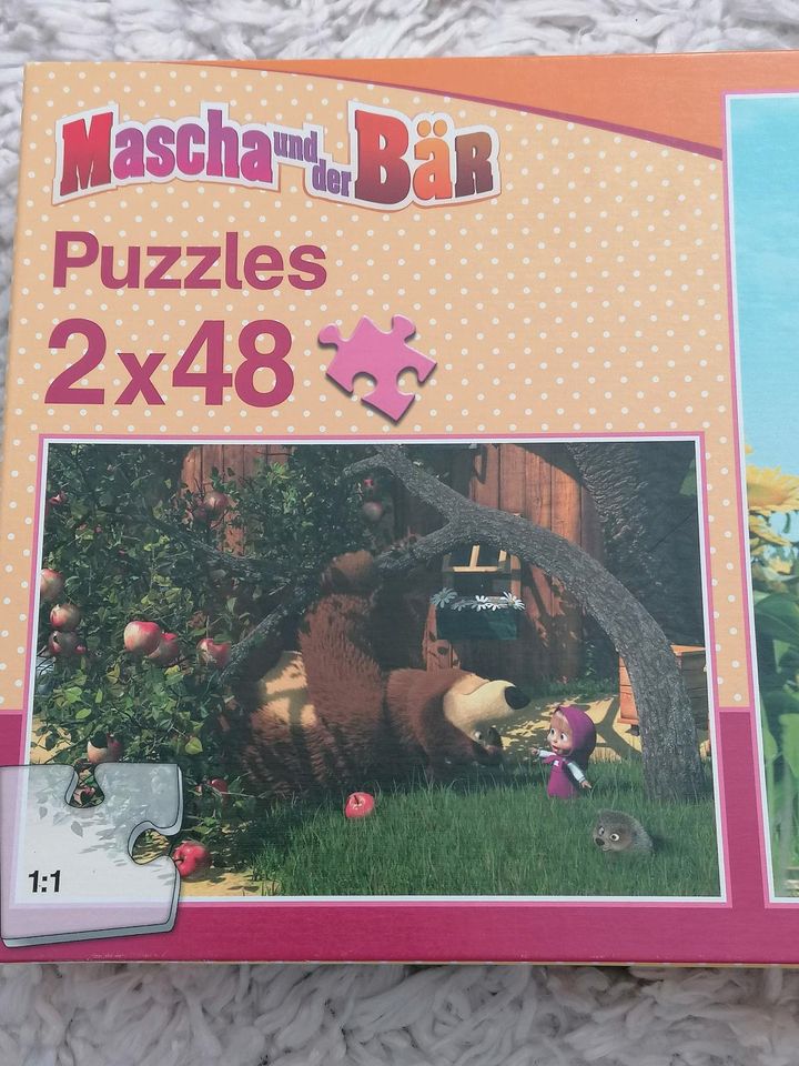 Mascha und der Bär Puzzle, 2x48 Teile in Naumburg (Saale)