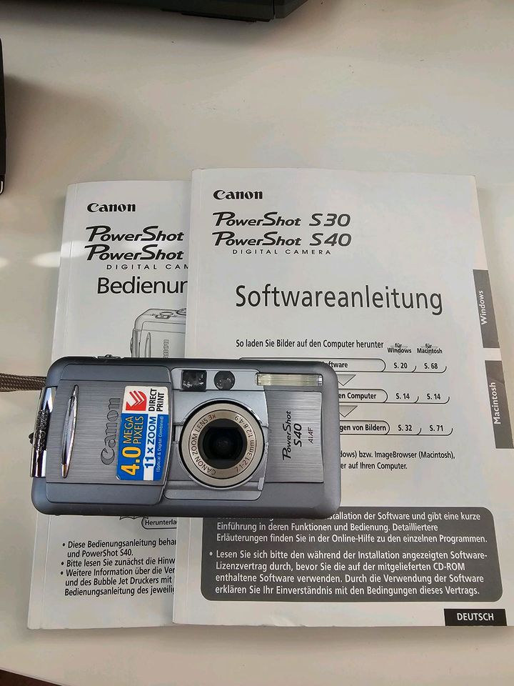 Canon PowerShot S40 4,0-MP-Kompakt-Digitalkamera silber in Hannover
