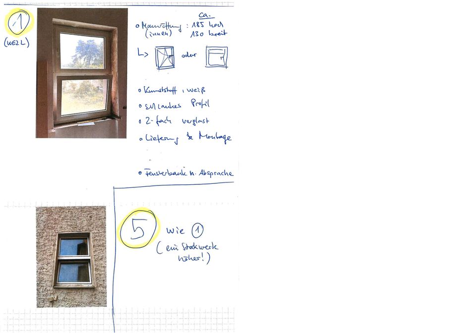 10 Fenster, Lieferung u. Montage, Salamander 73 in Berlin