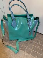 Abro Tasche türkis blau 30x26x15 cm Lackleder Hessen - Reiskirchen Vorschau