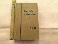 Textil-Kalender 1931 Textil-Fachbuch Bayern - Rückersdorf Vorschau