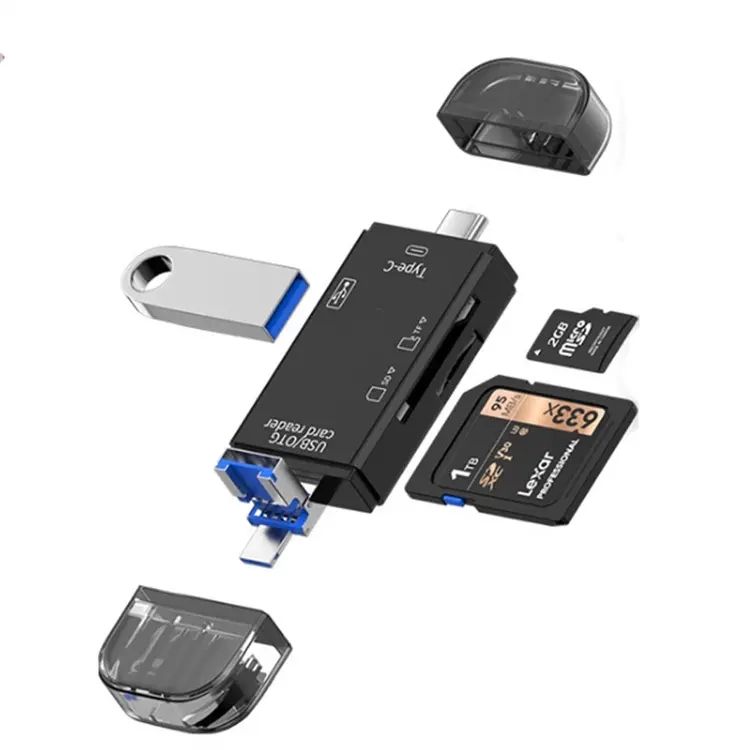 Kartenleser USB 6 in 1 USB C SD/TF Micro USB OTG Typ C für Laptop in Gronau (Westfalen)