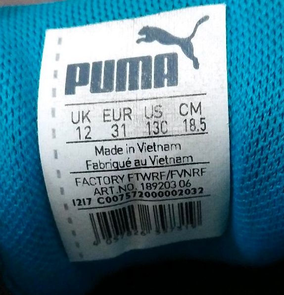 Puma Turnschuhe Größe 31 blau in Bielefeld