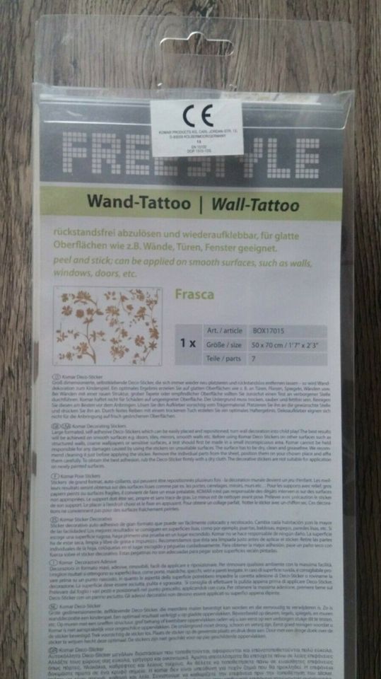 Lüneburg ist - ( Freestyle jetzt ) - Kleinanzeigen - & Neu Wand-Tattoo Kleinanzeigen Frasca Niedersachsen OVP Komar | eBay in