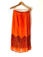 Rock midi maxi Unikat Sommer orange vintag orientalisch Bollywood Bayern - Würzburg Vorschau