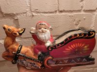 Weihnachtsmann mit Schlitten & Rentier aus Porzellan (30 cm) Nordrhein-Westfalen - Moers Vorschau