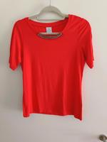 T-Shirt rot mit Strass Größe 38 Hessen - Lahnau Vorschau