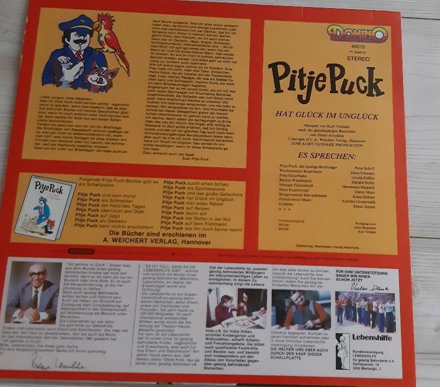Pitje Puck Schallplatten Sammlung Vinyl von Domino Hörspiel Kind in Wolfenbüttel