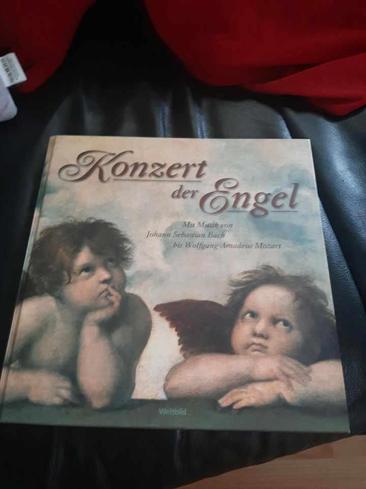 Ein Buch mit Engelbilder und CDs in Hargesheim