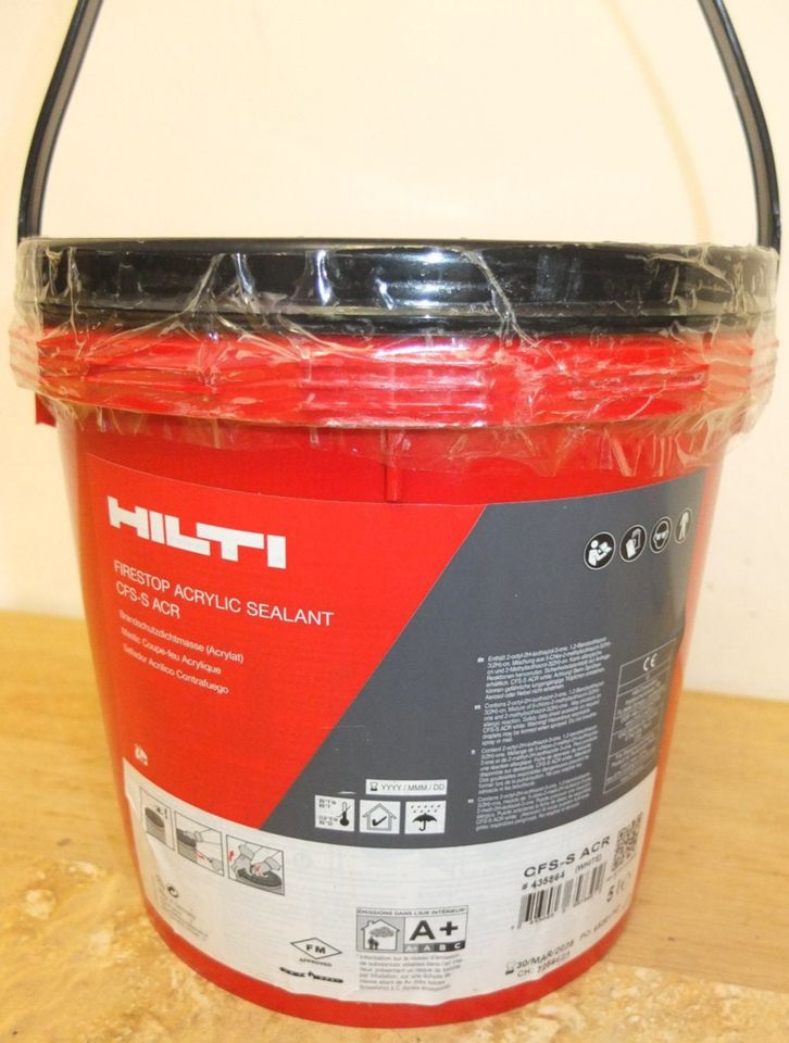 Hilti CFS-S ACR Acryl Brandschutz Stop Fugenmasse 5l Eimer 3/2025 in Offenhausen