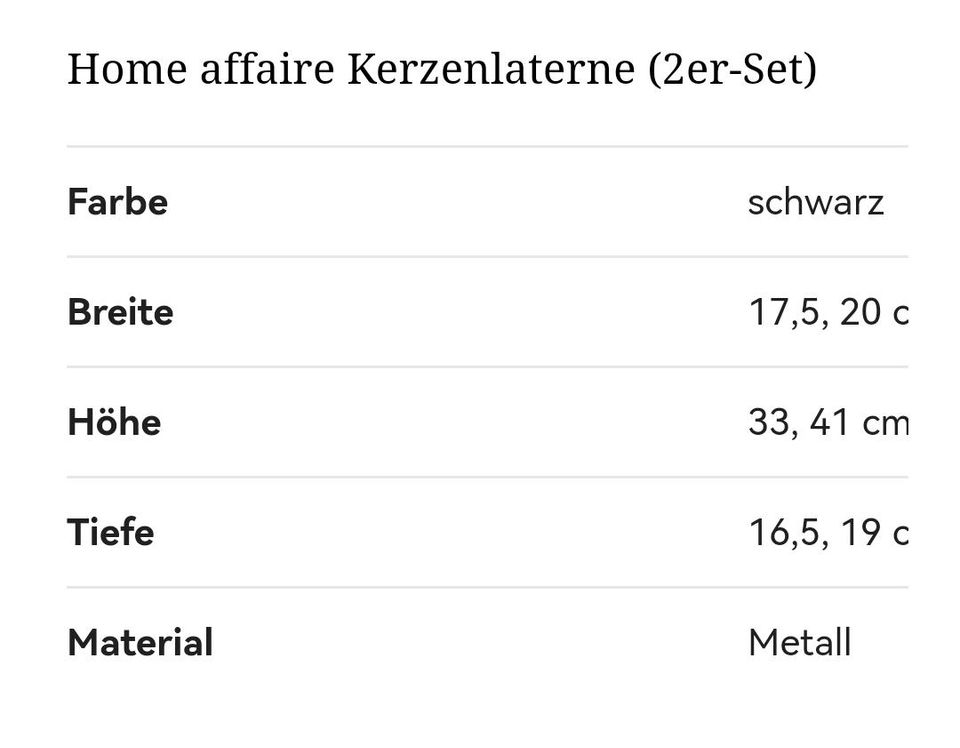 Home affaire Kerzenlaterne (2er Set) in Baden-Württemberg - Mannheim | eBay  Kleinanzeigen ist jetzt Kleinanzeigen