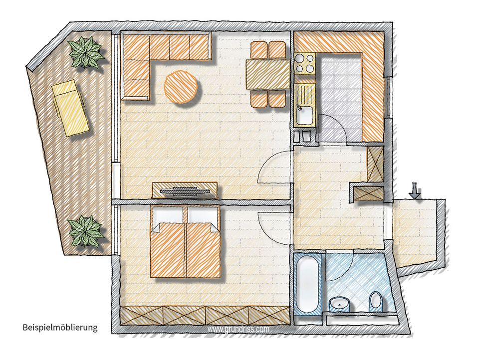 2-Zimmer-Wohnung mit tollem Blick in Ingelheim-Nord in Ingelheim am Rhein