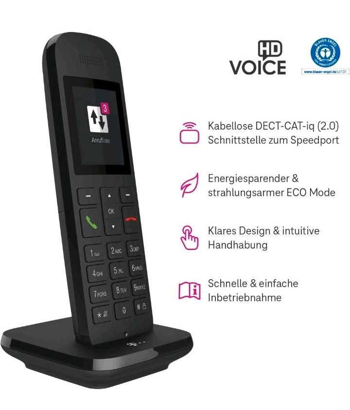 Speedphone 12 Schwarz Kabellos,Telekom,Telefon,Festnetz,Schnurlos in Heinsberg