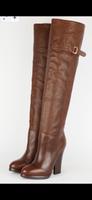 H&M Overknee Stiefel Gr. 39 braun cognac echtes Leder Wandsbek - Hamburg Farmsen-Berne Vorschau