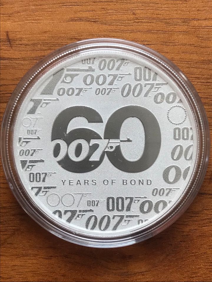 Tuvalu 1 Oz Silber 60 Jahre James Bond 007 2022 in Kapsel in Frankenthal (Pfalz)