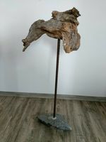 Kunstobjekt, Deko, Phantasie-Figur aus Holz mit Stein, Unikat Bayern - Salching Vorschau