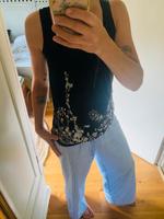 Oberteil h&m Vintage top Hippie boho schwarz floral Shirt 36 y2K Düsseldorf - Gerresheim Vorschau