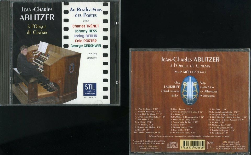 CD Möller Kinoorgel Au Rendez-Vous des Poètes-J.C. Ablitzer Orgel in Ransbach-Baumbach