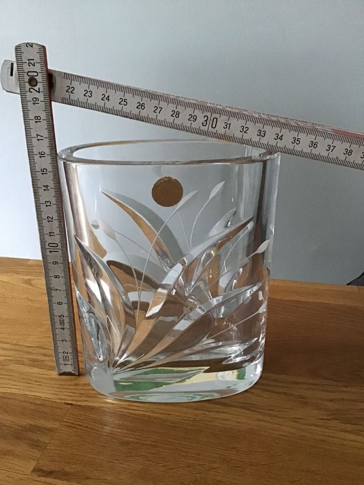 Ovale Bleikristall-Vase nie benutzt 16cm hoch/12cm breit ⭐️22€⭐️ in Köln