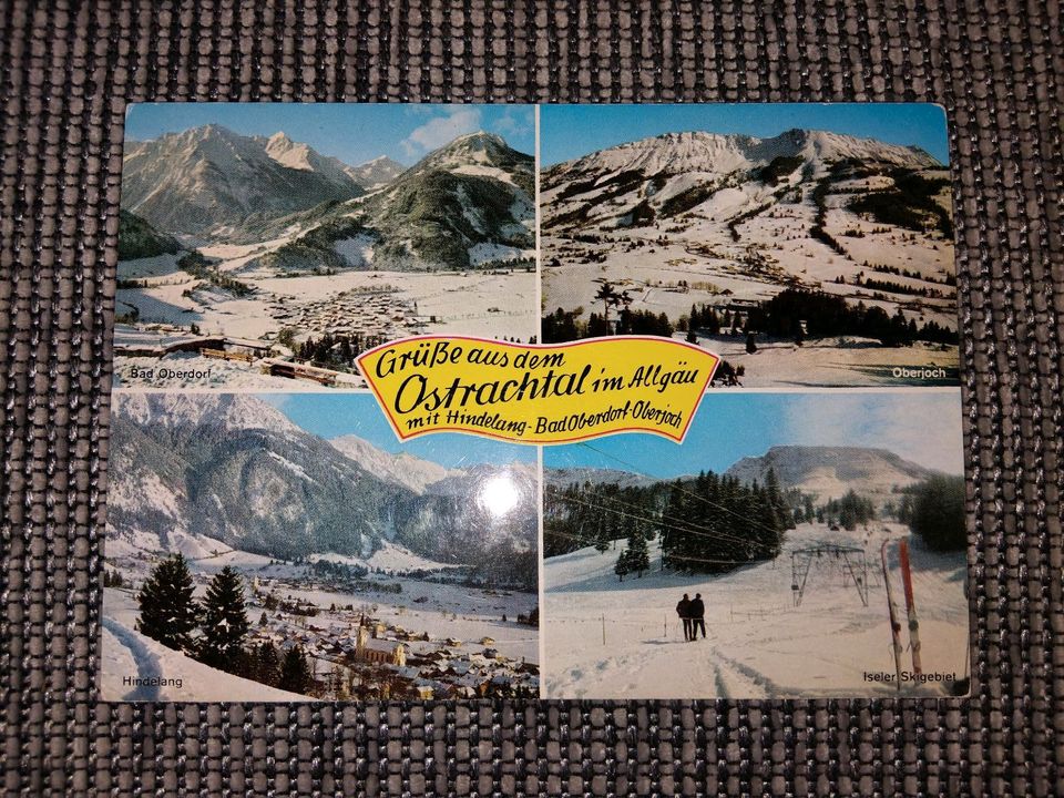 Postkarte * Ostrachtal im Allgäu * Hindelang * Oberdorf in Leinefelde-Worbis