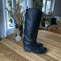 Tommy Hilfiger ♥️ HUDSON Leder Biker Stiefel Schwarz Gr. 36 Bayern - Ingolstadt Vorschau