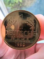 1 DM (Deutsche Mark) - 1990 G in Kapseln - vergoldet Thüringen - Sondershausen Vorschau