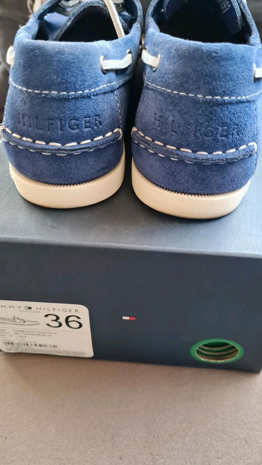 Damen Tommy Hilfiger Segelschuhe, blau, Gr.36 in Lichtenfels