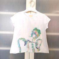 Weißes T-Shirt mit Glitzer und 3D-Applikation von Zara Gr. 110 Bayern - Eching (Niederbay) Vorschau