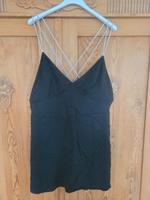 H&M Mini-Kleid 'kleines Schwarzes' L Kreuz-Träger Glitzer Sachsen - Arnsdorf Vorschau