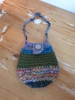 Gestrickte Tasche Beutel Klein Handy Öko Hippie Waldorf Lübeck - St. Gertrud Vorschau