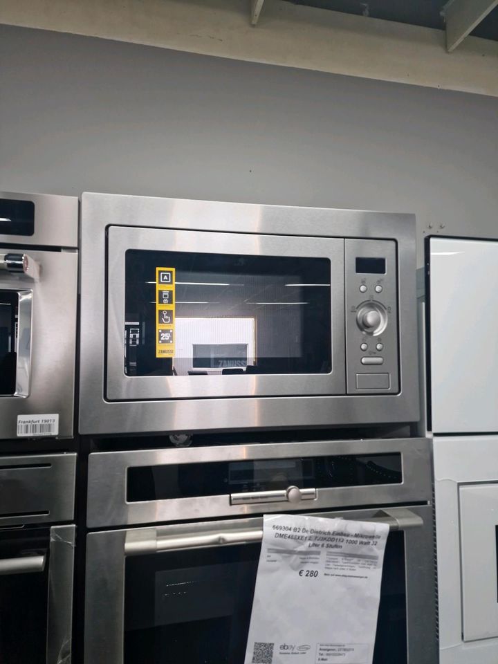 Zanussi Einbau Mikrowelle + Grill 25L Edelstahlfront 900W 38er Nische ZSG25224XA in Hainburg