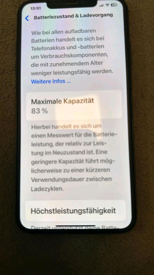 IPhone XS Max, 256GB, Space Gray, inklusive Leder Schutzhülle in Trier