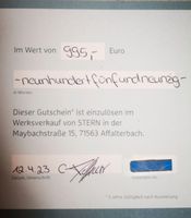 995 €-Gutschein Stern Werksverkauf in Affalterbach Baden-Württemberg - Korntal-Münchingen Vorschau