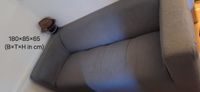 Couch Farbe Grau 180cm x 85cm x 65cm (BxTxH) Hessen - Roßdorf Vorschau