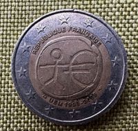 2 Euro Münze Strichmännchen Republique Française- UEM 1999-2009 Niedersachsen - Barßel Vorschau